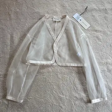 AEWEN MATOPH 시스루 크롭 가디건 볼레로