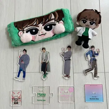 SnowMan 아베 료헤이 봉제 인형&헤어밴드&아크릴 스탠드 세트