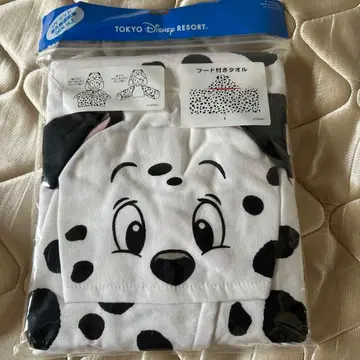도쿄 디즈니 리조트 달마시안 후드 부착 타월