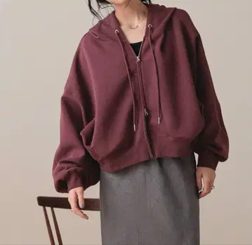 로리즈팜 새상품급 ZIP 숏 후디 588894 후드티