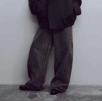 25ss ssstein TWIST SEAM BAGGY DENIM