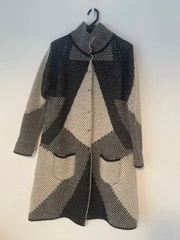 이탈리아제 니트 롱 코트 알파카 혼방