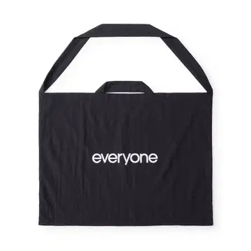 everyone nylon big shoulder bag (BLACK)