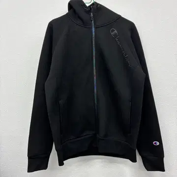 Champion 블랙 풀 집업 후드티 M 38