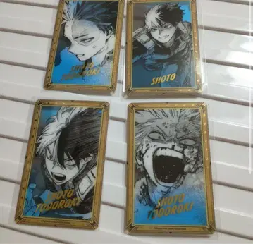 히로아카 원화전 금박 클리어 카드 컬렉션 토도로키 쇼토 4장 세트