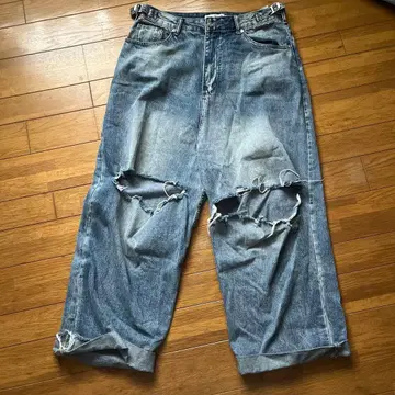 JM JEANS 리메이크 데미지 데님 배기