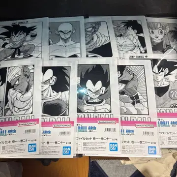 드래곤볼 제일복권 G상 코믹스 클리어 파일 세트 10종