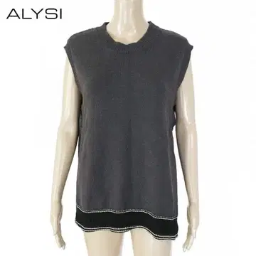 새상품 알리시 ALYSI 슬리브리스 니트 S EKN766 S M 사이즈