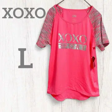 XOXO SPORT 반팔 티셔츠 [ L ] 네온 코랄 스포츠