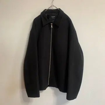 블랙 심플 집업 자켓 M