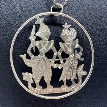 실버 펜던트 용을 타는 2기둥의 신들