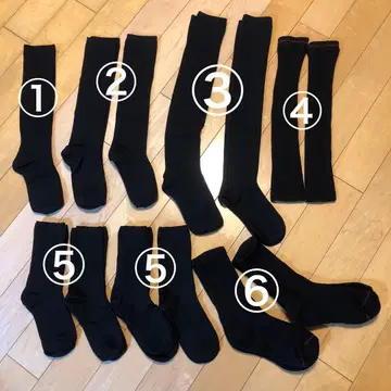 무인양품 grato 면 양말 11켤레 레그 워머 블랙 세트