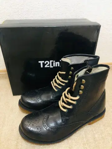 [ 미사용 새상품/박스 포함 ] 블랙 가죽 부츠 L 사이즈 27~28cm