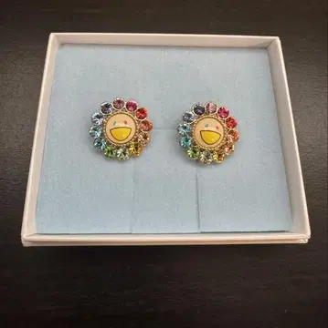 무라카미 다카시 플라워 귀걸이 (레인보우) 새상품급