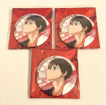 하이큐 극락탕 캔뱃지 니시노야 유 3개