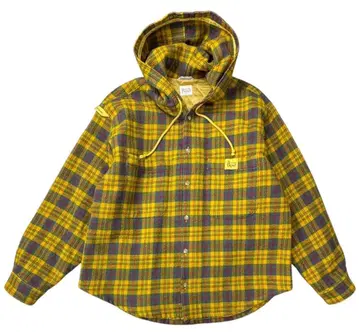 파파스 파파스 충전솜 안감 퀼팅 후드 플란넬 셔츠 자켓 M