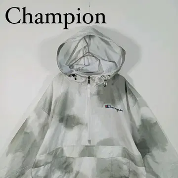 Champion 나일론 자켓 타이다이 아노락 후드티 올 패턴 M