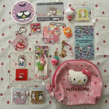 산리오 키티 치어리참 마쉬멜로우 같은 폭신폭신 냥코 묶음 판매