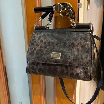돌체앤가바나 핸드백 레오파드 패턴 블랙