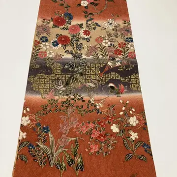 꽃무늬 새 무늬 후쿠로 오비