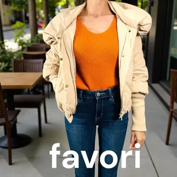 favori 파보리 베이지 다운 자켓 9R