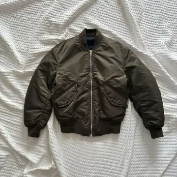 MA-1 카키 남성용 스트릿 스타일 블루종 나일론 아우터 한국