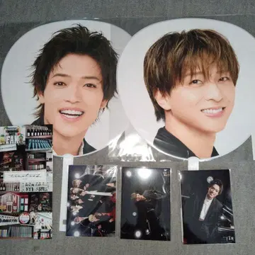 timelesz FAM 부채 사진 세트 테라니시 타쿠토 하라 요시타카