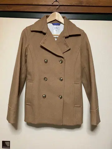 Vert Dense 베일 댄스 멜톤 울 피 코트 여성용 M