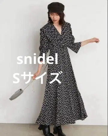 [ snidel ] 빅 컬러 클래시컬 원피스