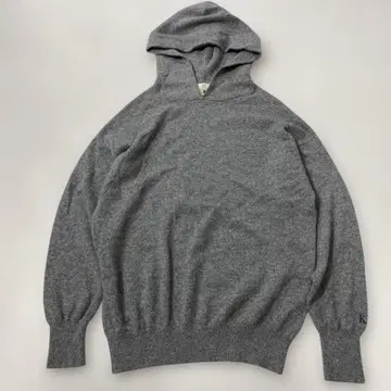 자유구 [세탁 가능] 퓨어 캐시미어 후디 니트 후드티 자수