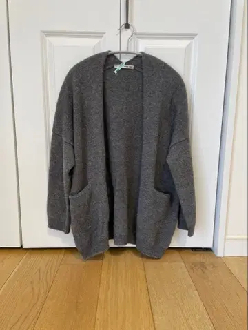 evam eva 가디건 그레이 울 소재