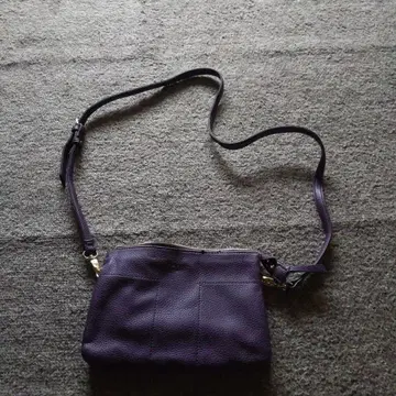 보라색 가죽풍 숄더백