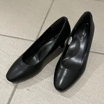 23 LES MUES 레미유 펌프스 블랙 넓은 폭 취업활동 취업 관혼상제