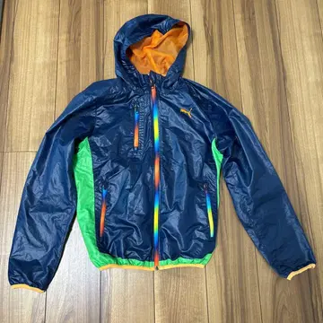 Puma 후드 부착 나일론 자켓 네이비