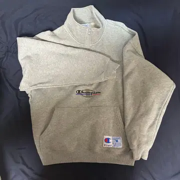 챔피온 챔피온 그레이 하프 지퍼 트레이닝복