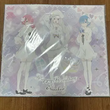 리제로 에밀리아의 생일 기념 스탠드 포함 색지 2019ver