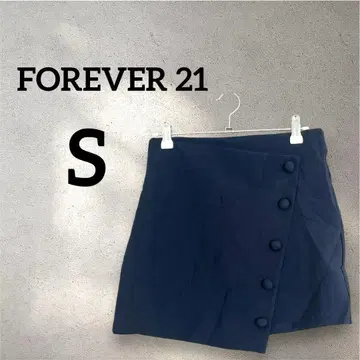 FOREVER 21 [ S ] 랩스커트 네이비