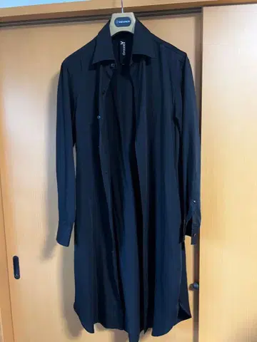 그라운드 Y 블랙 롱 셔츠