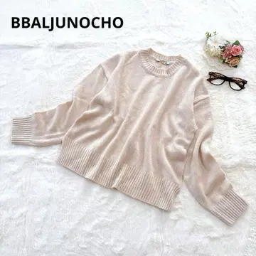 BBALJUNOCHO 니트 스웨터 풀오버 캐주얼 긴팔 베이지