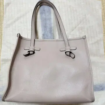 GIANNI CHIARINI 베이지 가죽 토트백