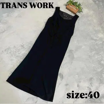 [ TRANS WORK ] 트랜스워크 (40) 슬리브리스 롱 원피스