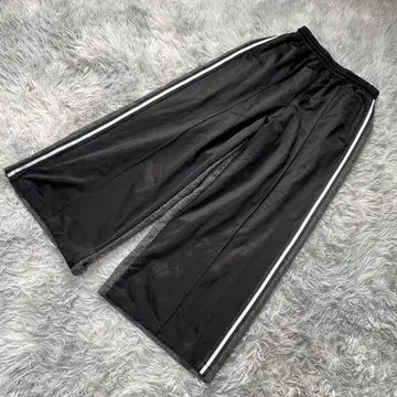 캔디트리퍼 리버서블 와이드 팬츠 M 사이드 라인 헤링본
