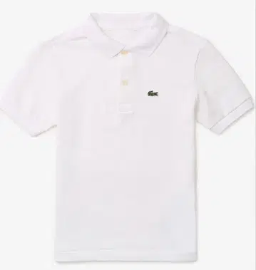 LACOSTE 클래식 핏 피케 셔츠 화이트 US M/L