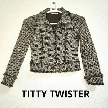 [ 새상품급 ] TITTY TWISTER 트위드 테일러드 자켓