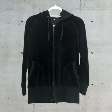 00s archive unknown 더블 지퍼 후드티 벨로아