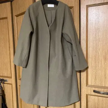 GLOBAL WORK 노카라 코트 카키