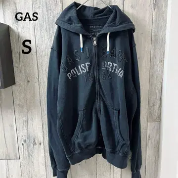 GAS (S) 다크 그레이 집업 후드티 80s
