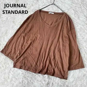 JOURNAL STANDARD V넥컷소 브라운 일본제