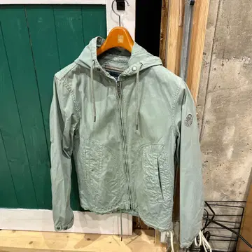 리플레이 밀리터리 자켓 민트 그린