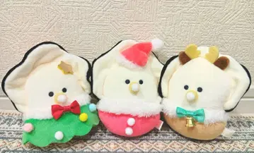 동그란 눈의 생굴 크리스마스 포근 인형 전 3종 세트
